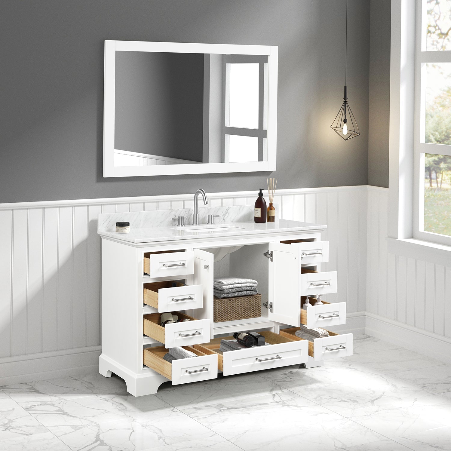 Blossom Copenhagen 48″ Bathroom Vanity - V8027 48 01 - Backyard Provider