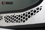 Moto Armor Kawasaki KRX Full Glass Windshield for VOODOO Cage - MA-VOODOOKRX-WS-GLS-BLK-Y