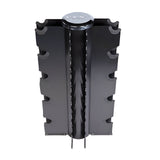 Troy 12-Sided 3-50lb Dumbbells with Rack - VERTPAC-TSDR50G