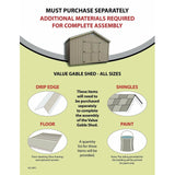 Little Cottage Company Value Gable Shed Kit - LCC-VGS-PC