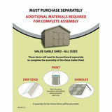 Little Cottage Company Value Gable Shed Kit - LCC-VGS-PC