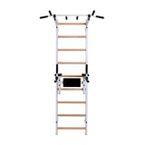 BenchK Swedish Ladder w/ Dip Bar - White