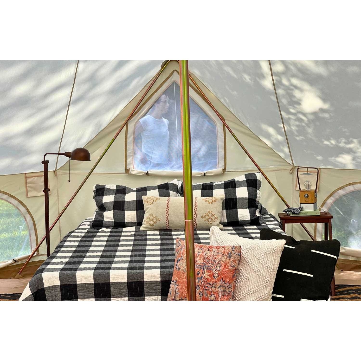 19' (6M) Zephyr™ Tent Cabin | Canvas Bell Tent - Backyard Provider