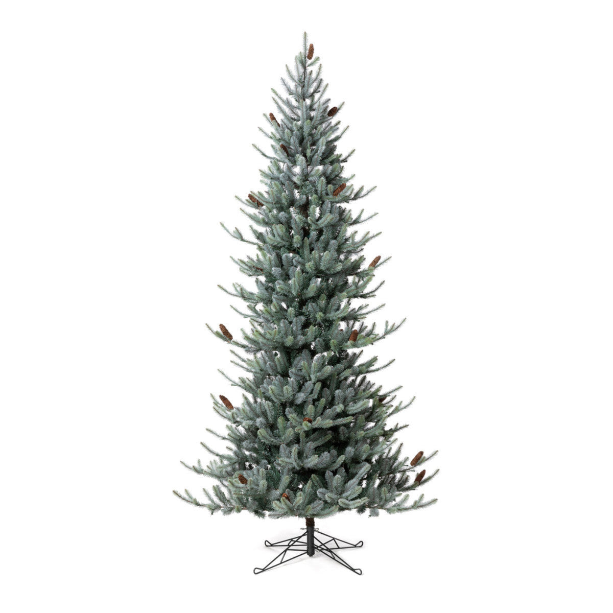 Park Hill Collection Tree Lot 9' Park Hill Slim Line Blue Spruce LED Lights  - XPQ82166