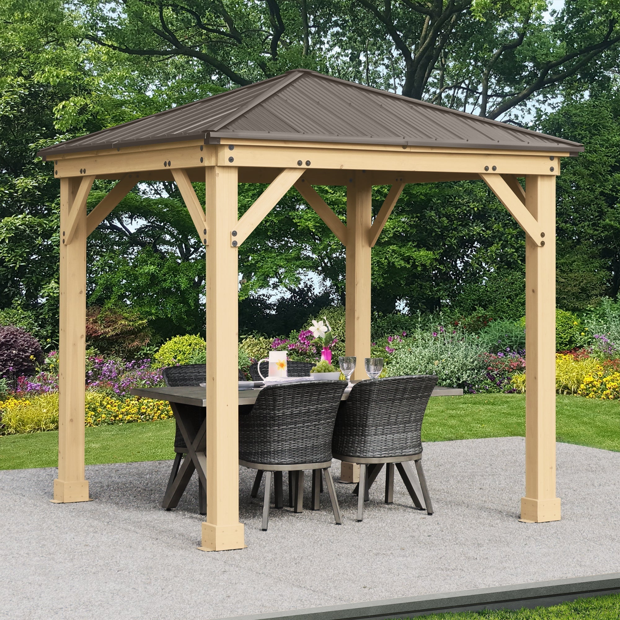 Yardistry 8 x 8 Meridian Gazebo YM11827COM