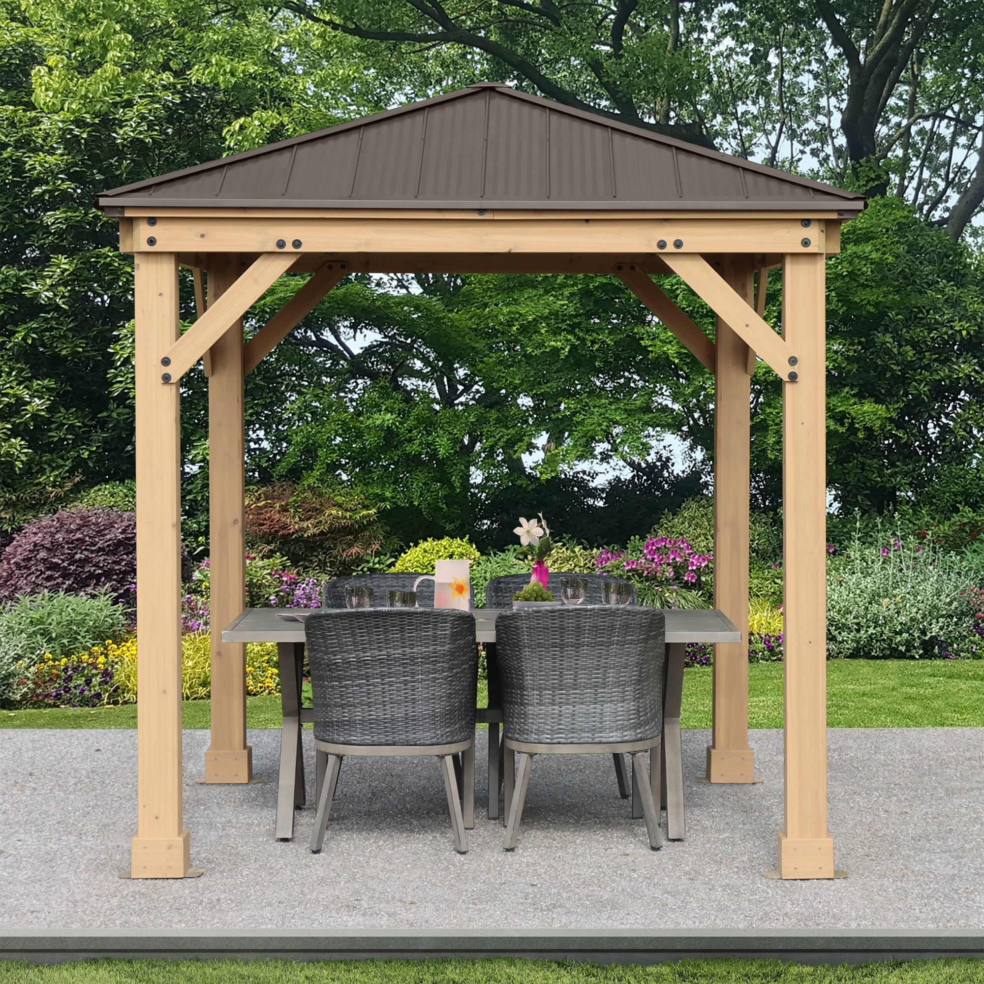 Yardistry 8 x 8 Meridian Gazebo YM11827COM
