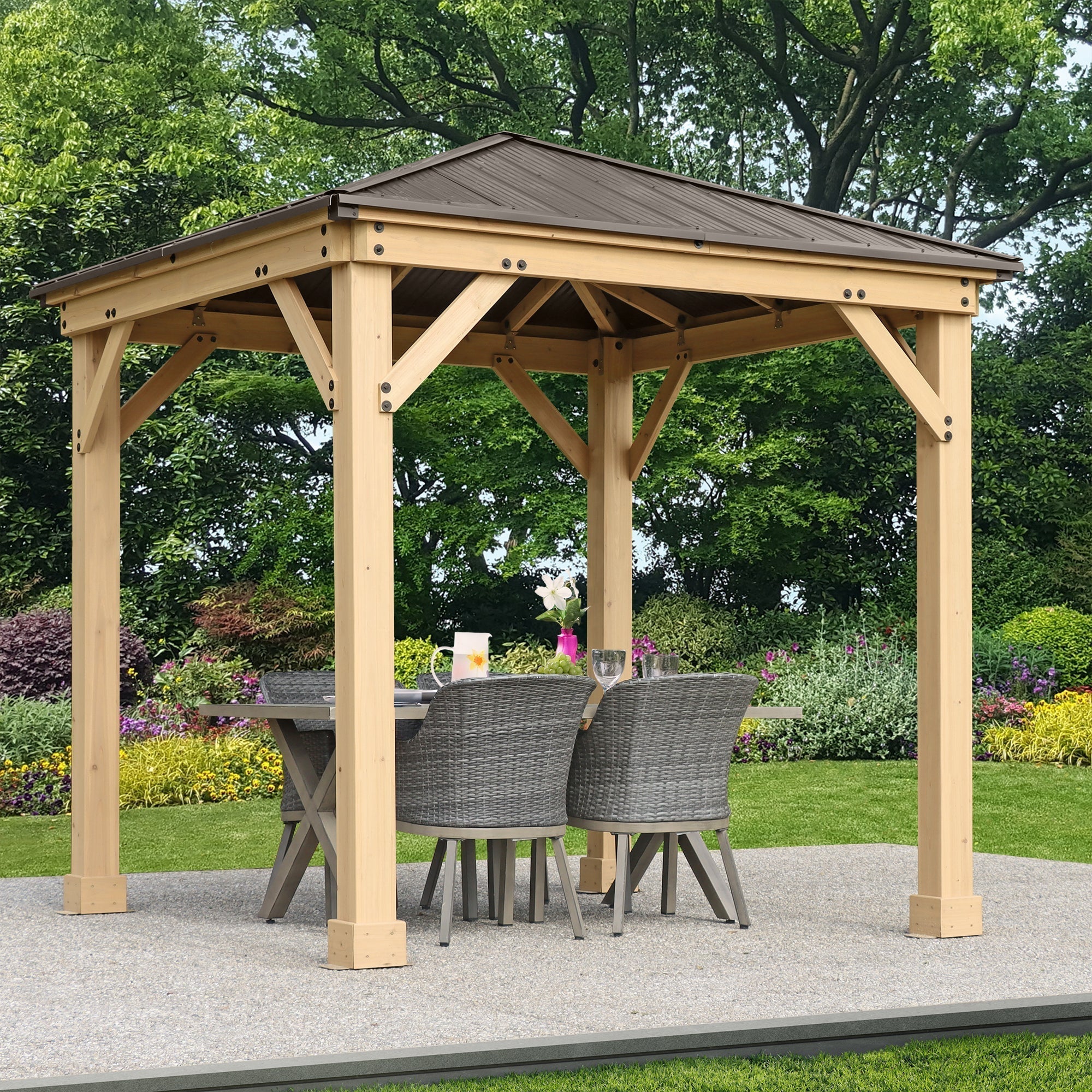 Yardistry 8 x 8 Meridian Gazebo YM11827COM