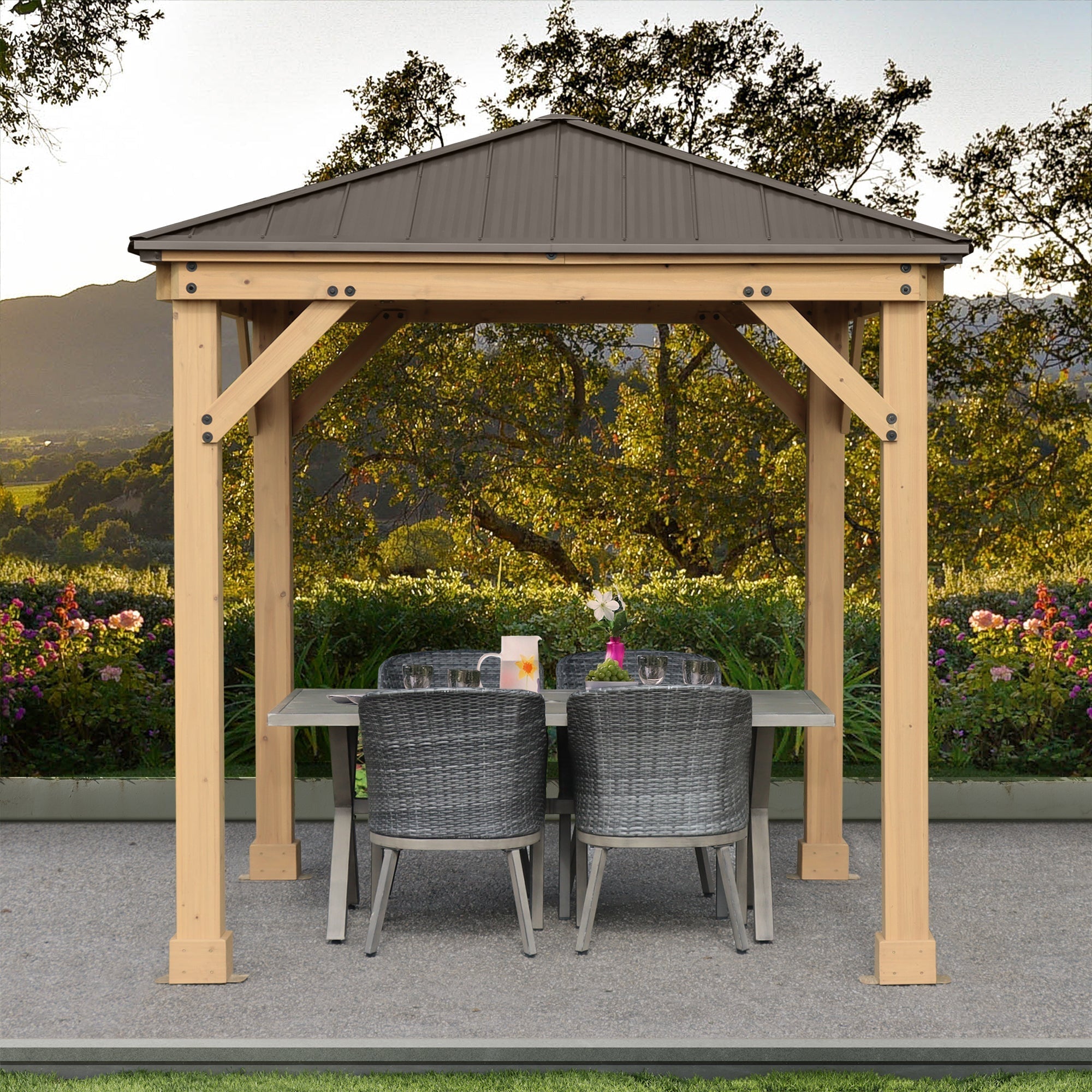 Yardistry 8 x 8 Meridian Gazebo YM11827COM