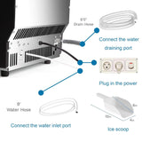 Antarctic Star Commercial Ice Makers Machine Stainless Steel Makers - Z5845AS