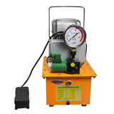 KAKA Industrial ZCB-700D 10000 PSI Hydraulic Electric Pump 750W Single Acting 110V Solenoid Pedal 7L Hydraulic Power Pack Cylinder - 162206V110