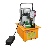 KAKA Industrial ZCB-700D 10000 PSI Hydraulic Electric Pump 750W Single Acting 110V Solenoid Pedal 7L Hydraulic Power Pack Cylinder - 162206V110