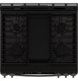 GE APPLIANCES GGS600AVDS GE(R) 30" Slide-In Front-Control Convection Gas Range with No Preheat Air Fry and EasyWash(TM) Oven Tray - GGS600AVDS-KT