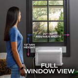 GE APPLIANCES PHNT10CC GE Profile ClearView(TM) ENERGY STAR(R) 10,300 BTU Inverter Smart Ultra Quiet Window Air Conditioner for Medium Rooms up to 450 sq. ft. - PHNT10CC-KT