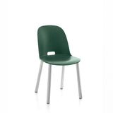 Emeco Alfi  Aluminum High Back Chair - ALFI18HDARKBROWNAL