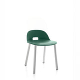 Emeco Alfi Aluminum Low Back Chair - ALFI18LDARKBROWNAL
