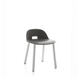 Emeco Alfi Aluminum Low Back Chair - ALFI18LDARKBROWNAL
