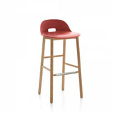 Emeco Alfi Low Back Barstool - ALFI30ALDARKBROWN