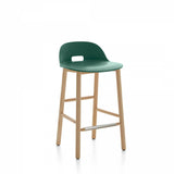 Emeco Alfi Low Back Counter Stool - ALFI24ALDARKBROWN
