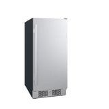 Avallon 15 Inch Wide 3.3 Cu. Ft. Compact Refrigerator with LED Lighting and Right Swing Door - AFR152SSRH