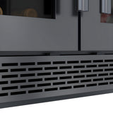 Avallon 24 Inch Wide 21 Bottle Capacity and 64 Can Capacity Undercounter Wine and Beverage Cooler - AWBC242GGFDBLSS