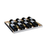Avallon 24 Inch Wide 45 Bottle Capacity Dual Zone Wine Cooler with Left Swing Door - AWC242DPRSLH