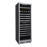 Avallon 24 Inch Wide 140 Bottle Capacity Built-In or Free Standing Wine Cooler with Wood Shelves, Dual Zone Cooling, Door Alarm, Door Lock and Energy Star Rated - AWC243TDZRHA