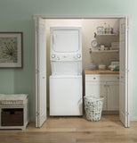 GE Unitized Spacemaker Washer & Electric Dryer, 3.8 cu. ft. Washer, 5.9 cu. ft. Dryer – GUD27ESSMWW-KT