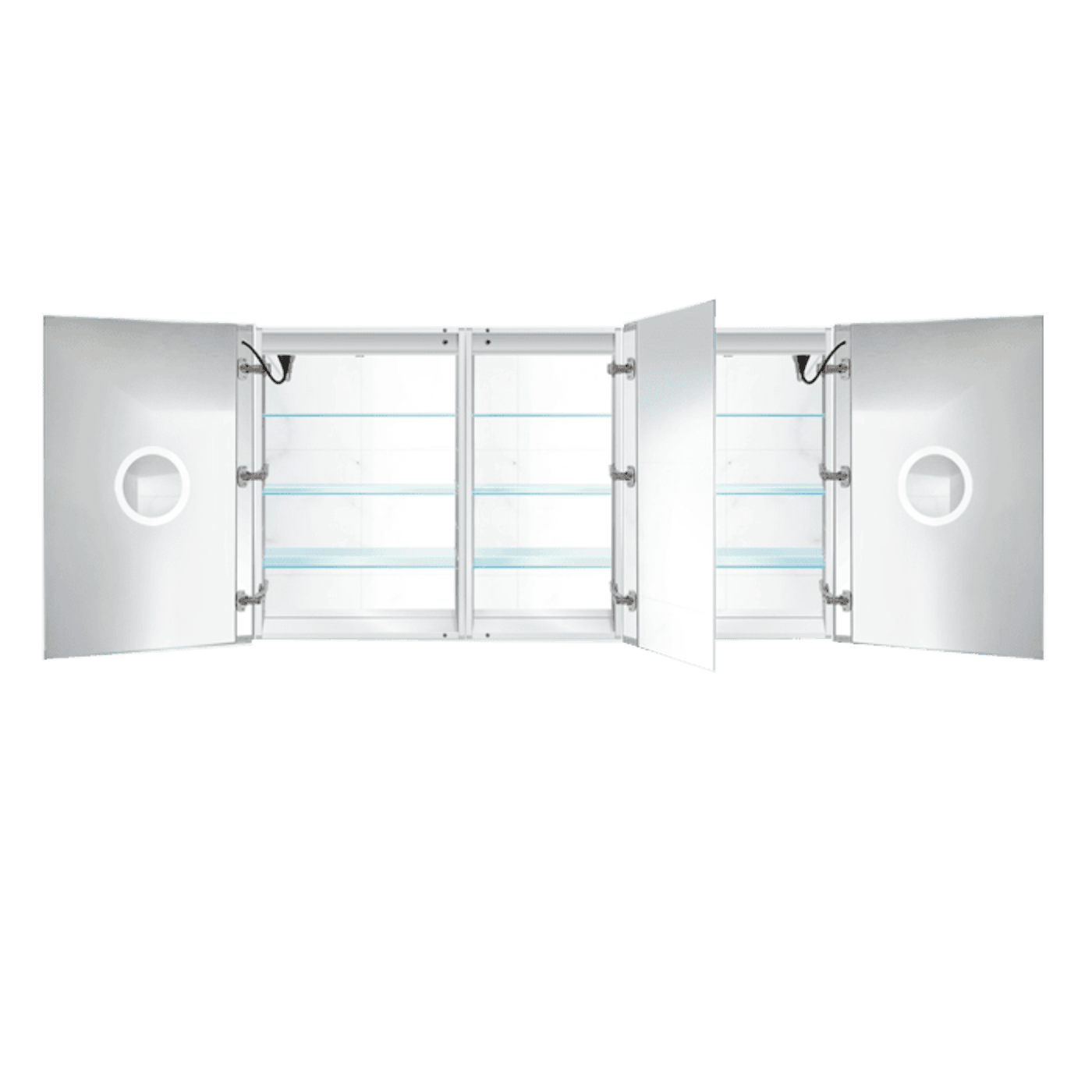 Krugg Svange 6036DLRR 60" X 36" Double LED Medicine Cabinet with Dimmer & Defogger SVANGE6036DLRR