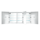 Krugg Svange 6036DLRR 60" X 36" Double LED Medicine Cabinet with Dimmer & Defogger SVANGE6036DLRR