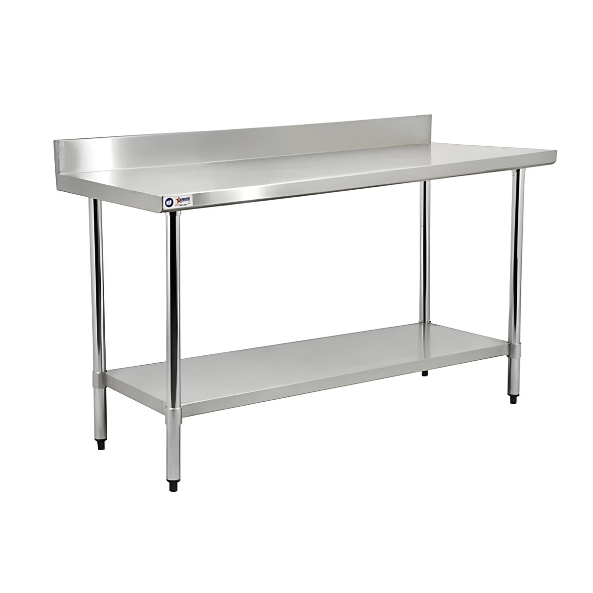 Chef AAA Commercial Work Table Stainless Steel Size 60"x30"x34" w/ 4" Backsplash NSF - SSWT3060