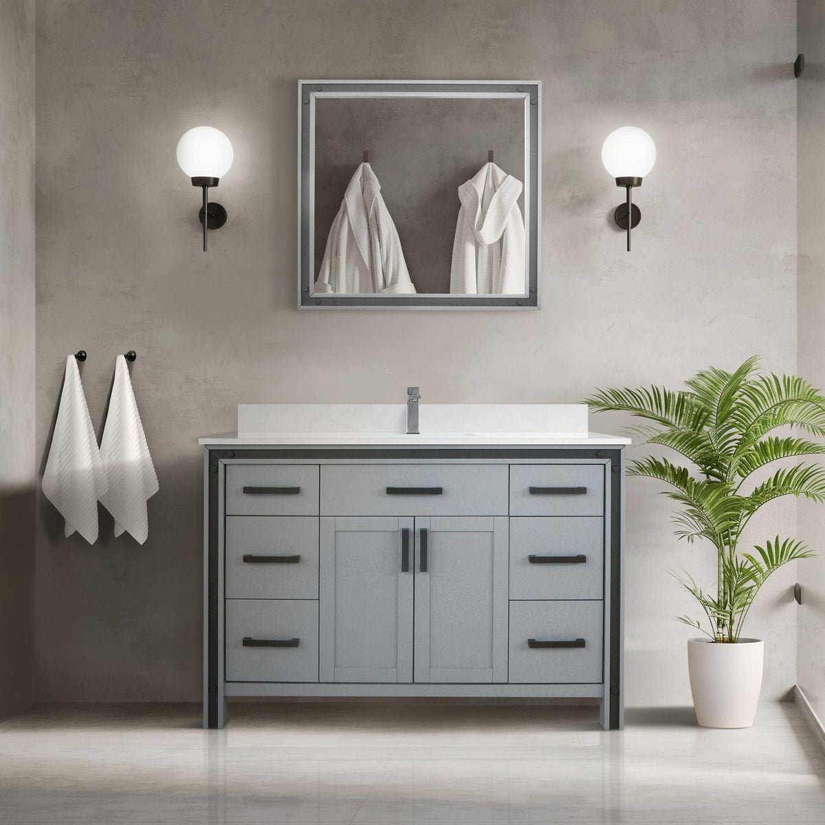 Ziva 48" x 22" Single Bath Vanity - Backyard Provider
