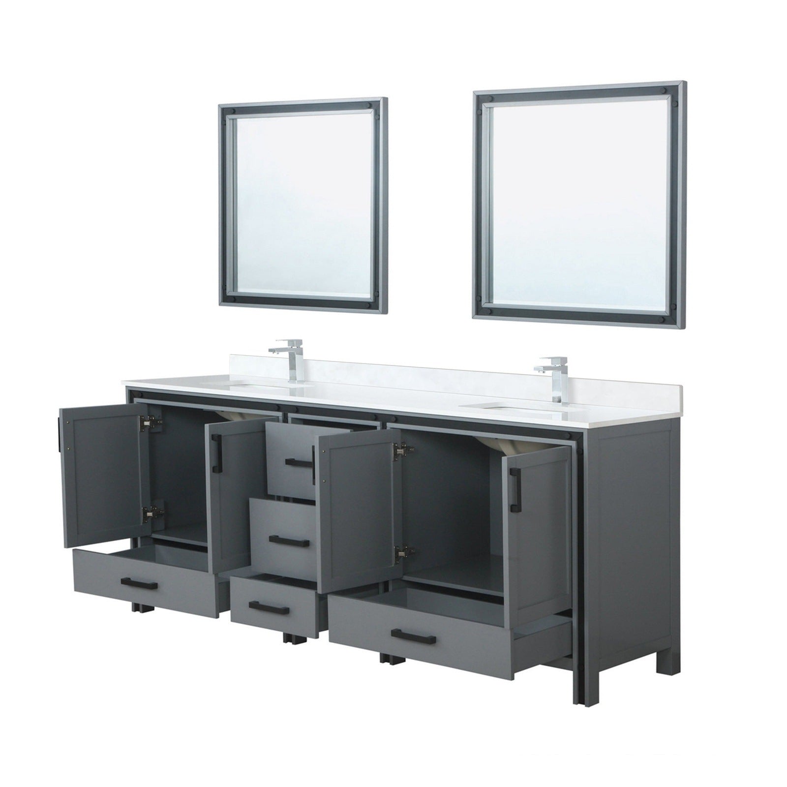 Ziva 84" x 22" Double Bath Vanity - Backyard Provider