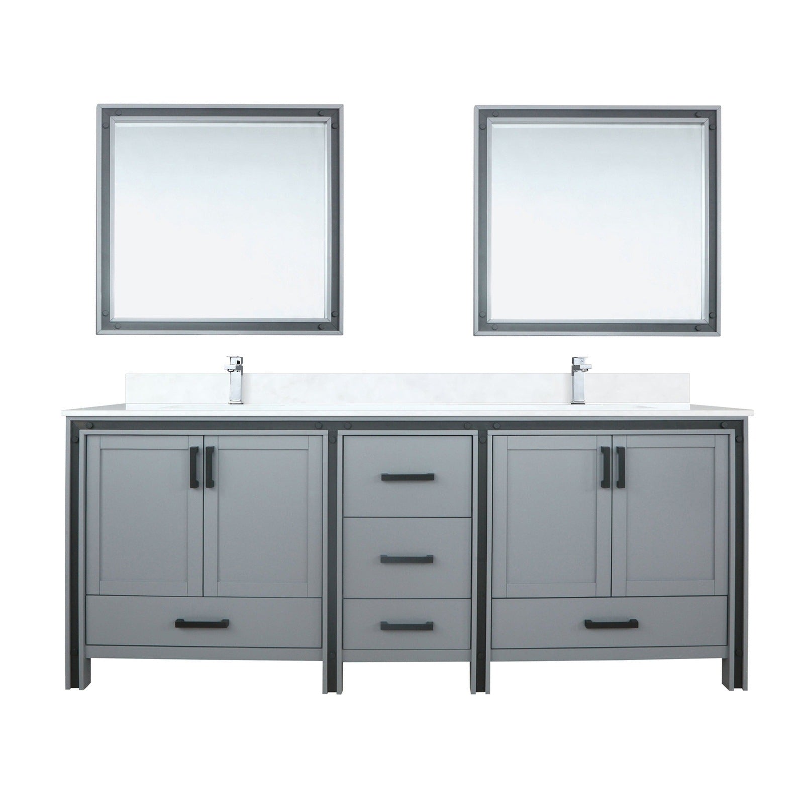 Ziva 84" x 22" Double Bath Vanity - Backyard Provider