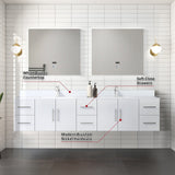 Geneva  84" x 22" Double Bath Vanity - Backyard Provider