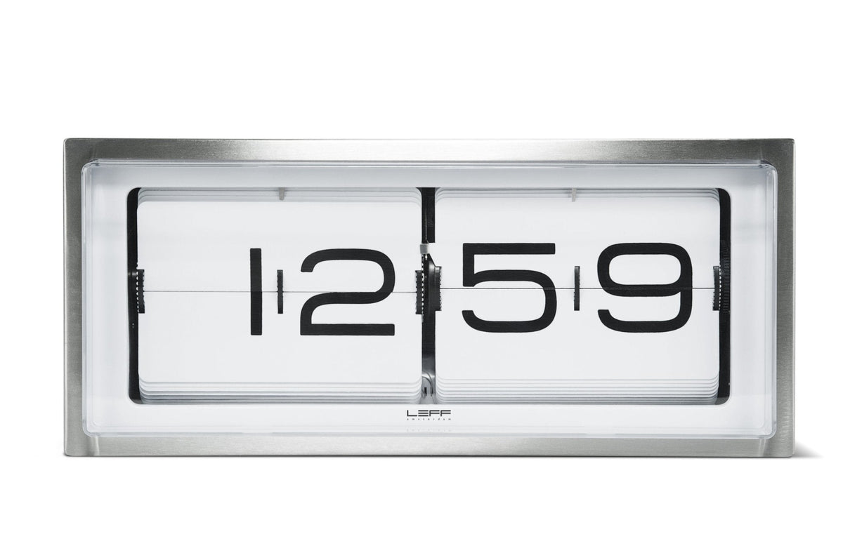 LEFF amsterdam Brick Wall/Desk Clock - White Face - 24HR - LT15001