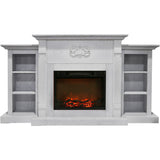 Cambridge Electric Mantel Fireplaces - CAMBR7233 1WHT