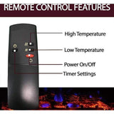 Cambridge 62-in. Summit Farmhouse Style Electric Fireplace Mantel with Deep Log Insert, Mahogany _  CAM6215-1MAHLG3
