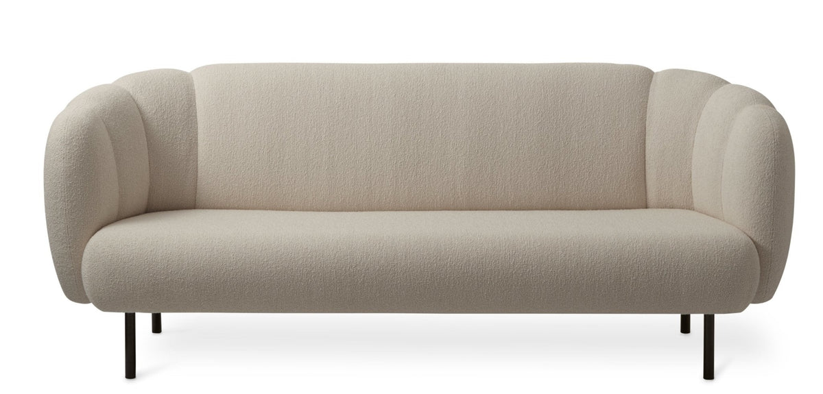 Warm Nordic Cape 3-Seater Sofa with Stitches - 2101073