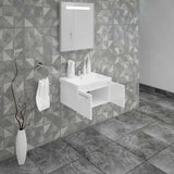 Casa Mare Aspe 32" Glossy White Vanity Ceramic Sink Combo - Aspe80GW-32-MSC-S