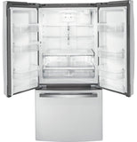 GE APPLIANCES GWE19JYLFS GE® ENERGY STAR® 18.6 Cu. Ft. Counter-Depth French-Door Refrigerator - GWE19JYLFS-KT