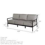 Hanamint Cedar 3 Seater Sofa - 309431-18