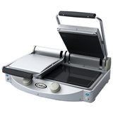 Cadco CPG-20 24" Ribbed-Top Double Panini Grill - CDCPG20