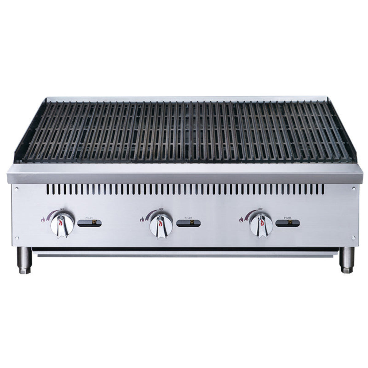 Chef AAA -  Commercial 36 in. Countertop Charbroiler - TCCB36