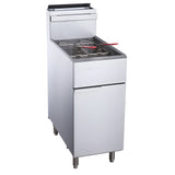 Chef AAA -Commercial 40lbs Natural Gas Fryer with 3 Tube Burners - TCF3-NG