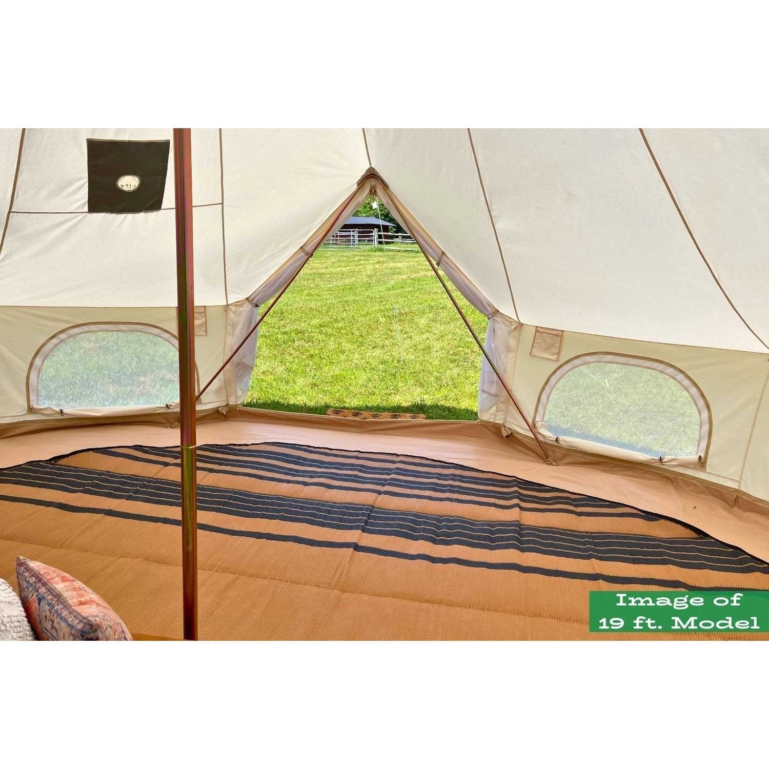 16' (5M) Zephyr™ Tent Cabin | Canvas Bell Tent - Backyard Provider
