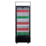 Chef AAA - Commercial Single Swing Door Glass Merchandiser Refrigerator - TG-430