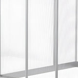 Outsunny 6' L x 6' W Walk-In Polycarbonate Winter Greenhouse - 845-243