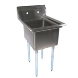 John Boos  E-Series Sink with One 24" x 24" x 14" Compartment - E1S8-24-14
