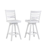 ECI Furniture Bianca Asbury Swivel 30 Bar Stool with Wood Seat Set of 2 - EC-1060-01-BS2