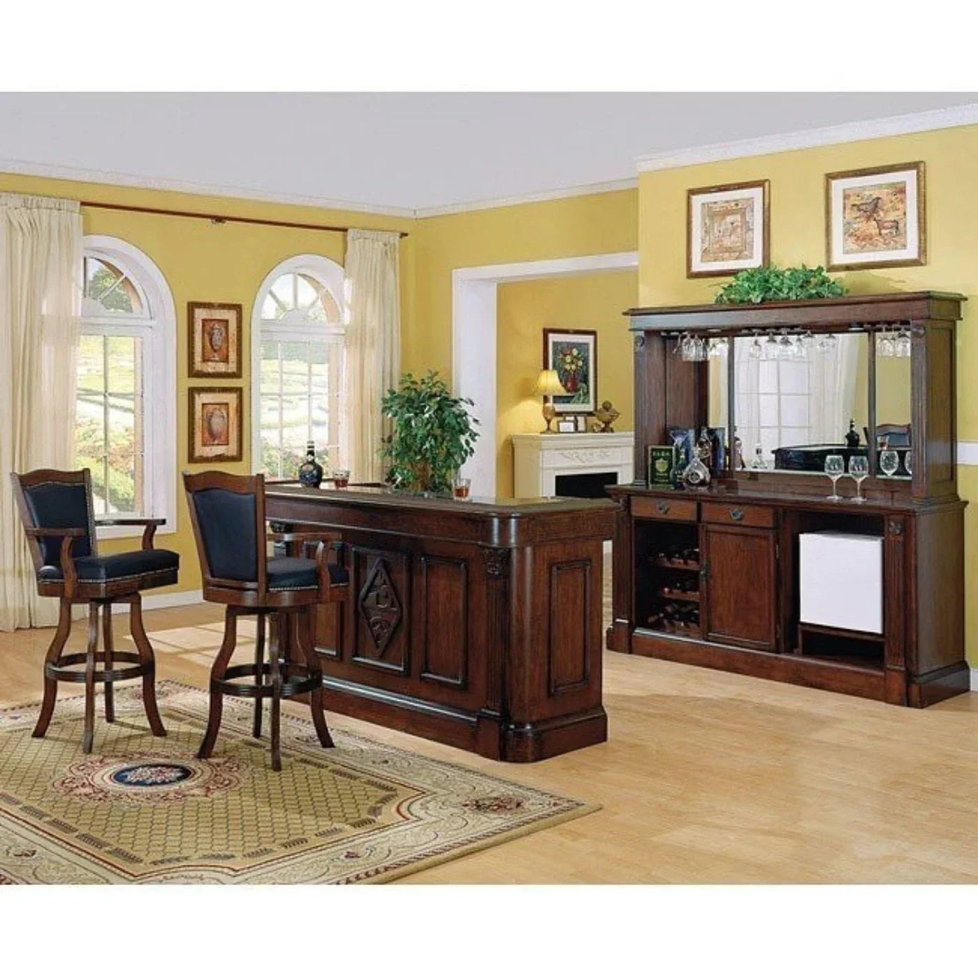 ECI Furniture 30 Leather Nail Head Barstool - EC-7040-35-BS-30